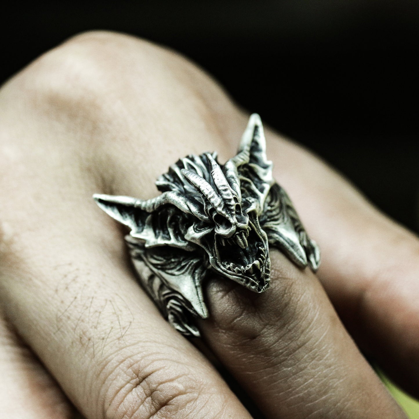 Sharp Dragon Ring ¨C 925 Silver Handmade