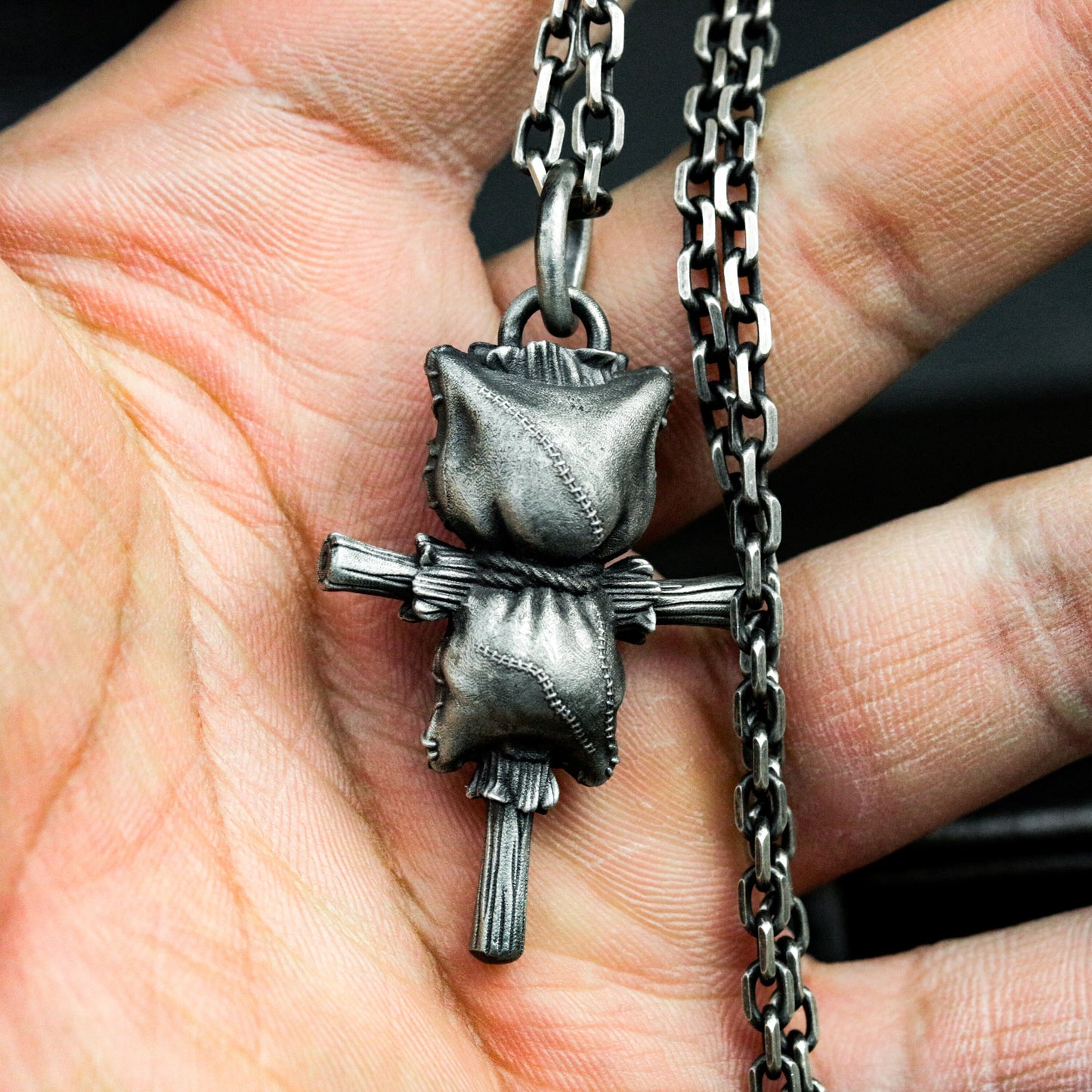 Scarecrow Pendant - 925 Silver Handmade