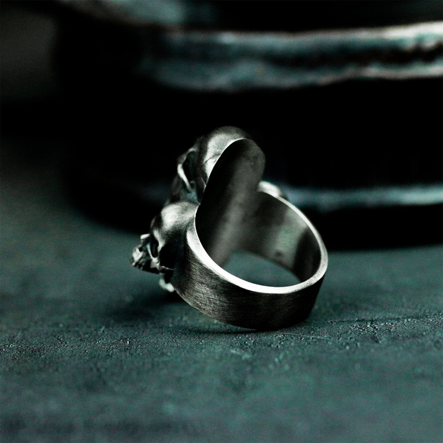 Five Skulls Ring - 925 Silver Handmade