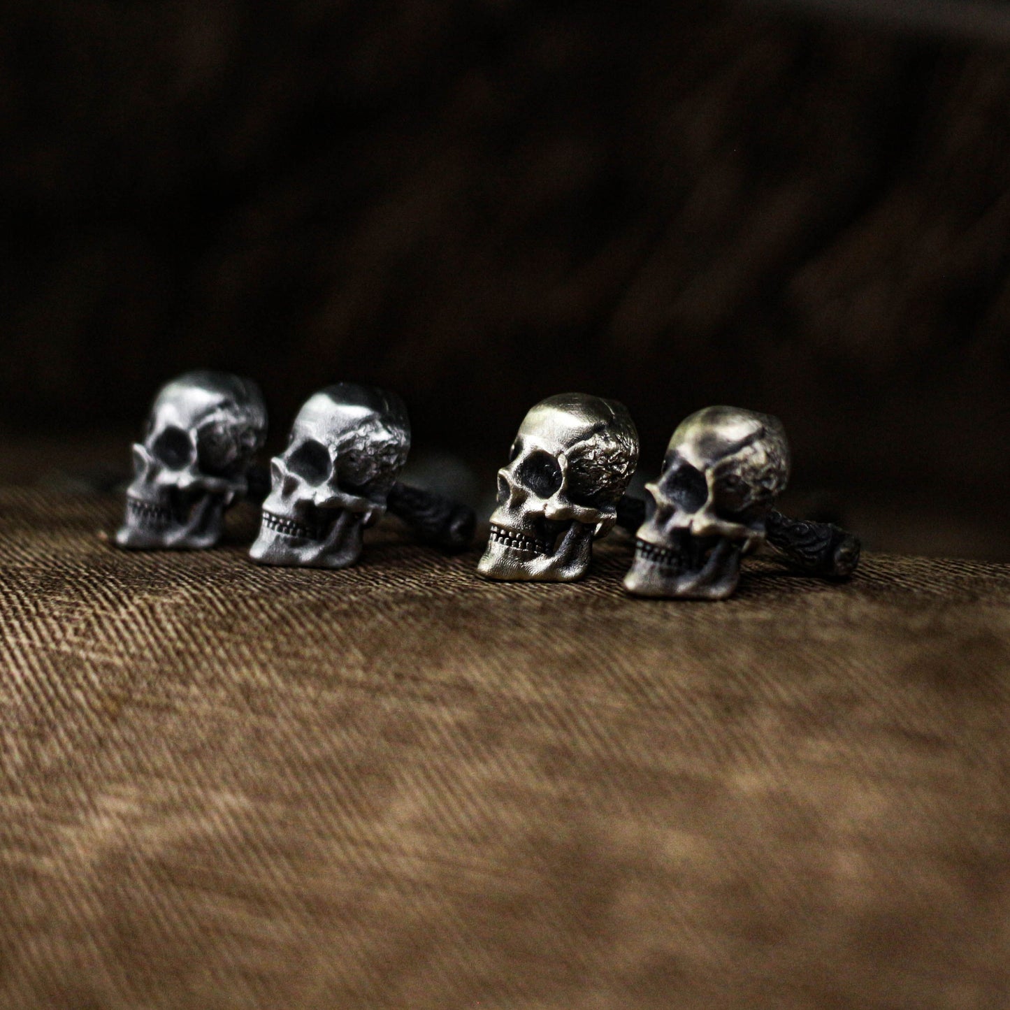 Skull Cufflinks - 925 Silver Handmade
