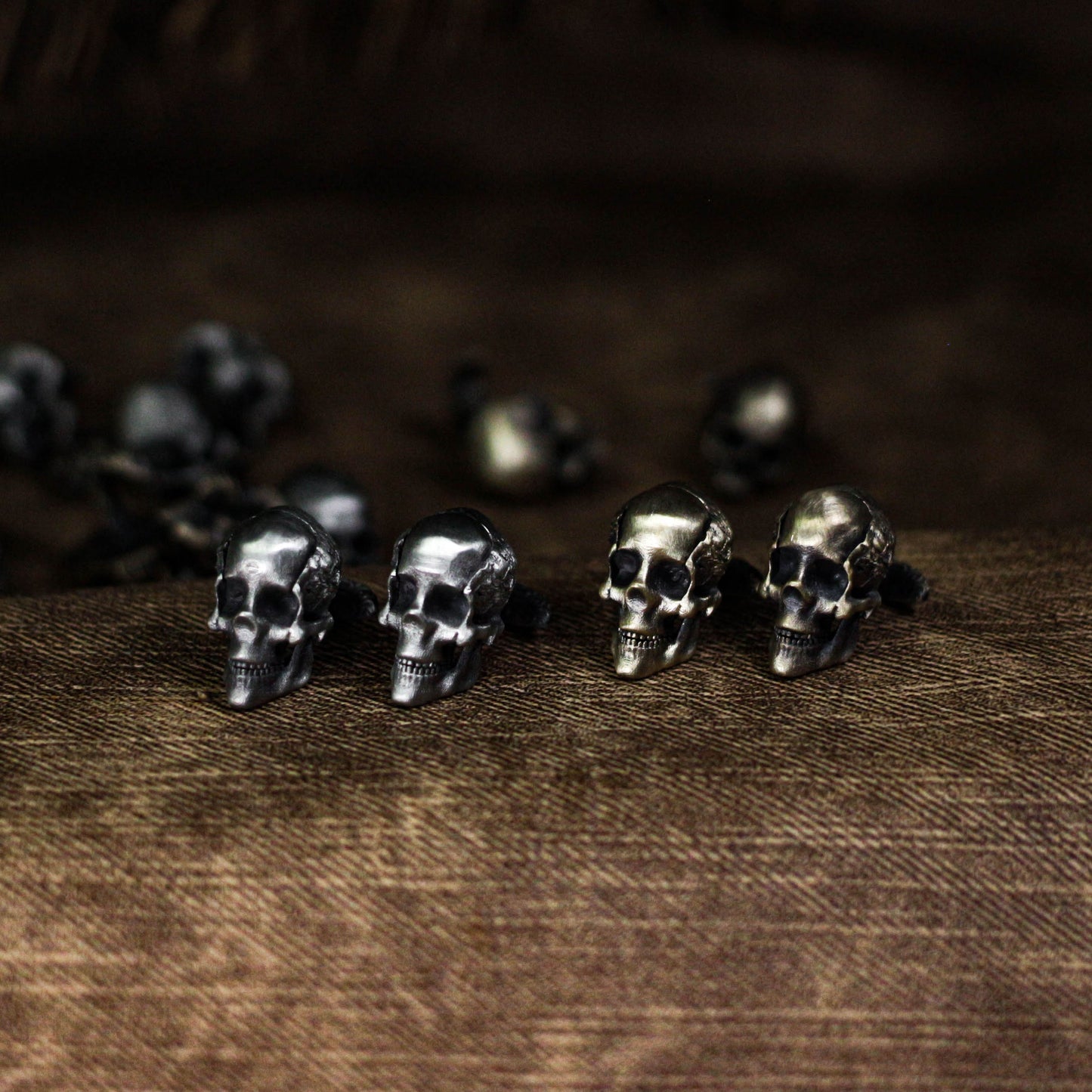 Skull Cufflinks - 925 Silver Handmade