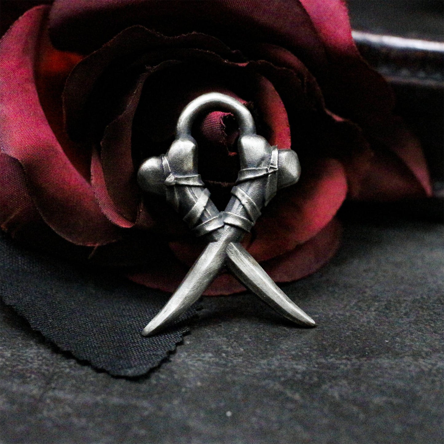 Voodoo Horn Pendant - 925 Silver Handmade Tribal Talisman