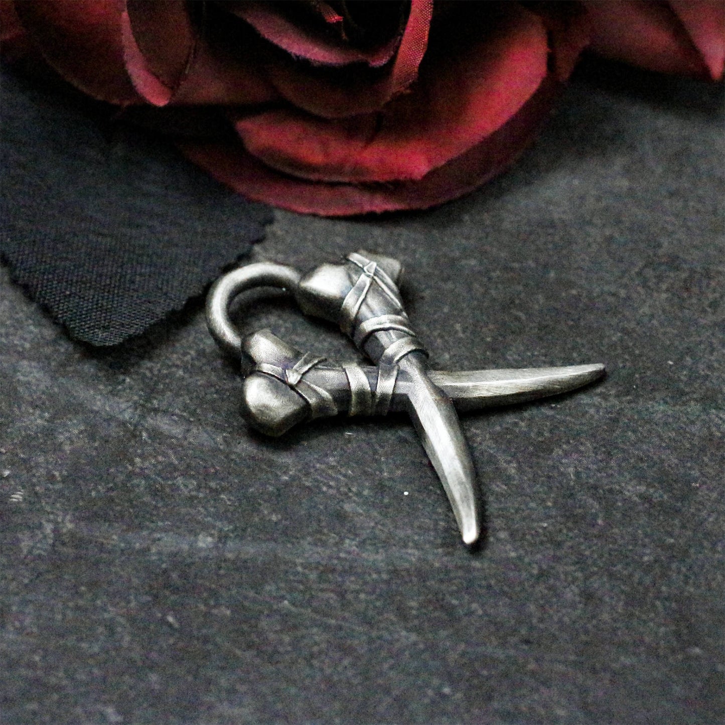 Voodoo Horn Pendant - 925 Silver Handmade Tribal Talisman