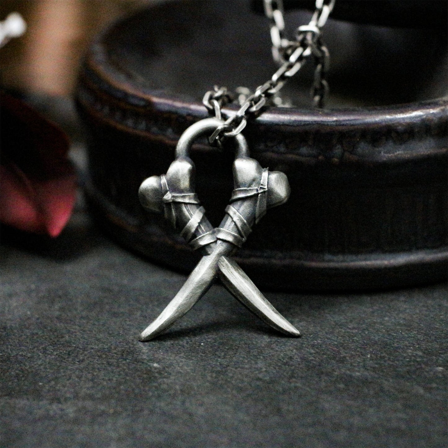 Voodoo Horn Pendant - 925 Silver Handmade Tribal Talisman