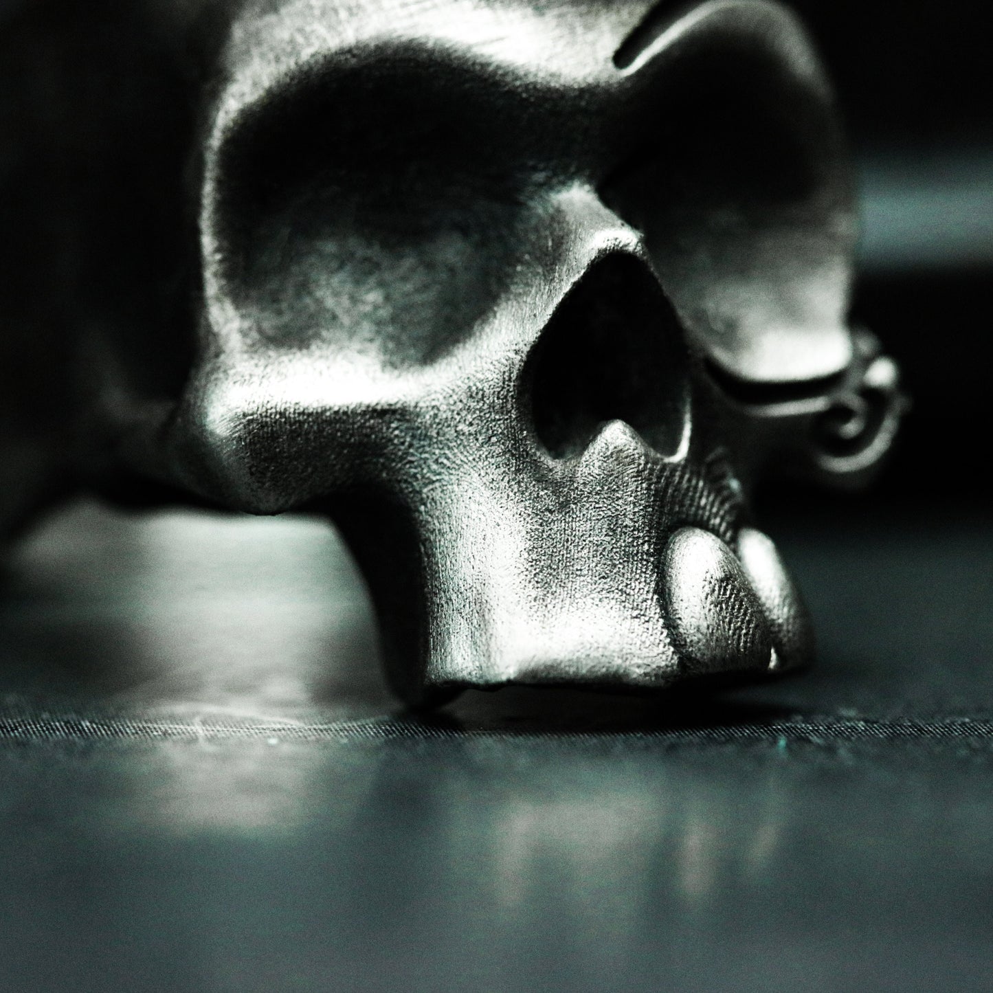 Motorcyclist Skull Ring ¨C Handmade 925 Silver Street Biker Band