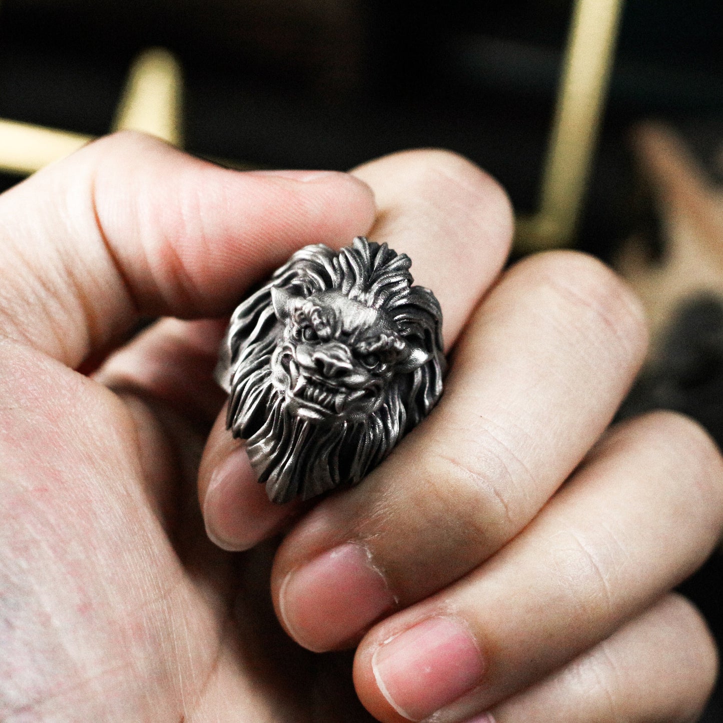 Lion Territory Ring ¨C Handmade 925 Silver Alpha Beast Band