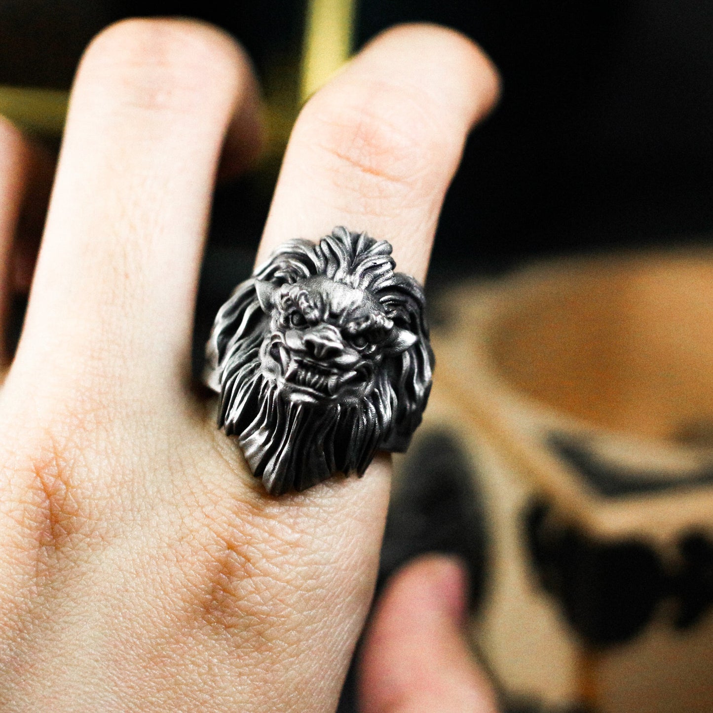 Lion Territory Ring ¨C Handmade 925 Silver Alpha Beast Band