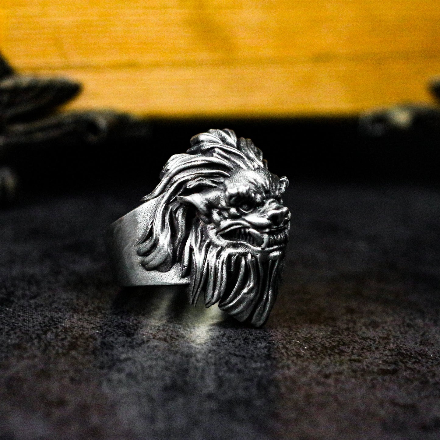 Lion Territory Ring ¨C Handmade 925 Silver Alpha Beast Band