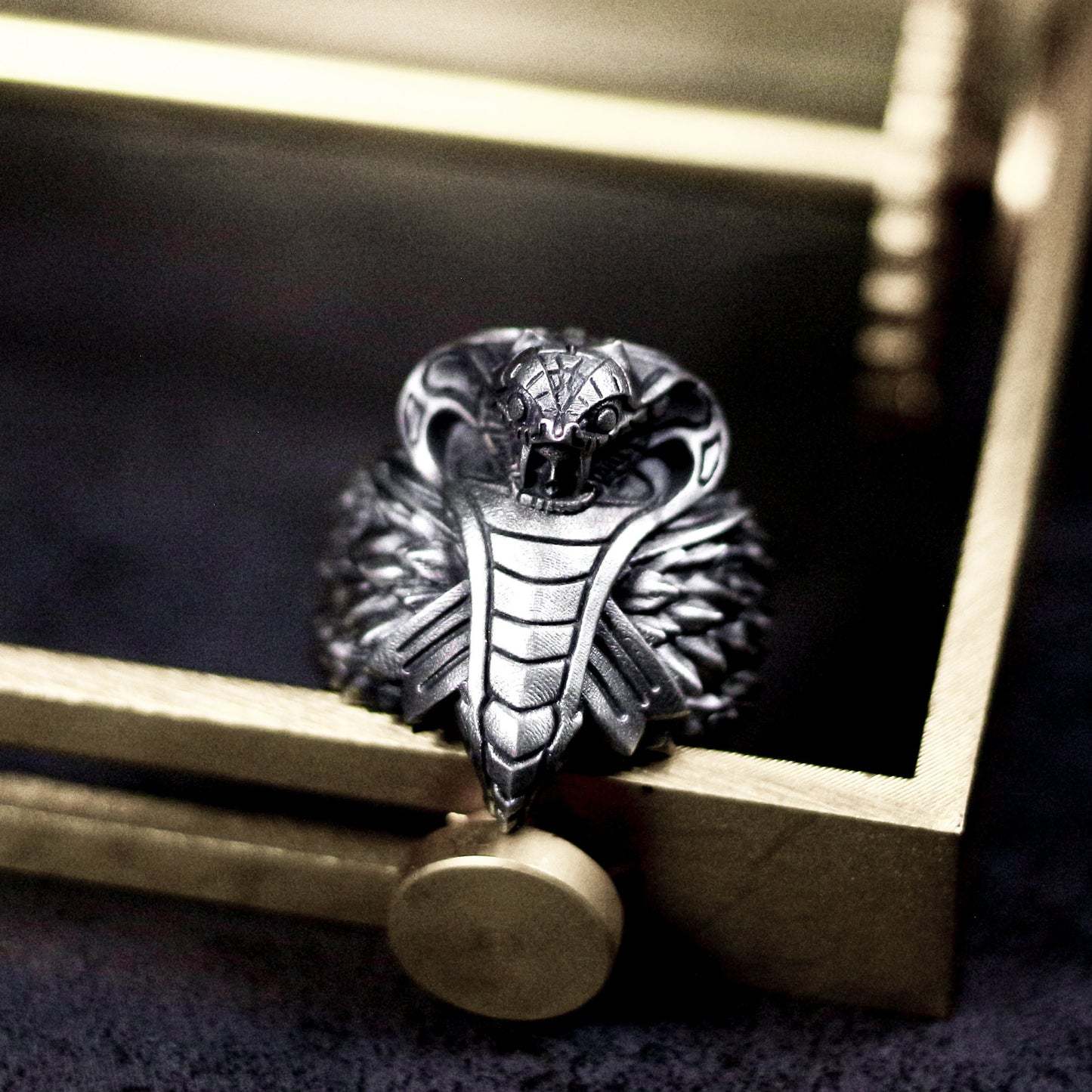 Cobra Head Ring - 925 Sterling Silver Handmade Bold