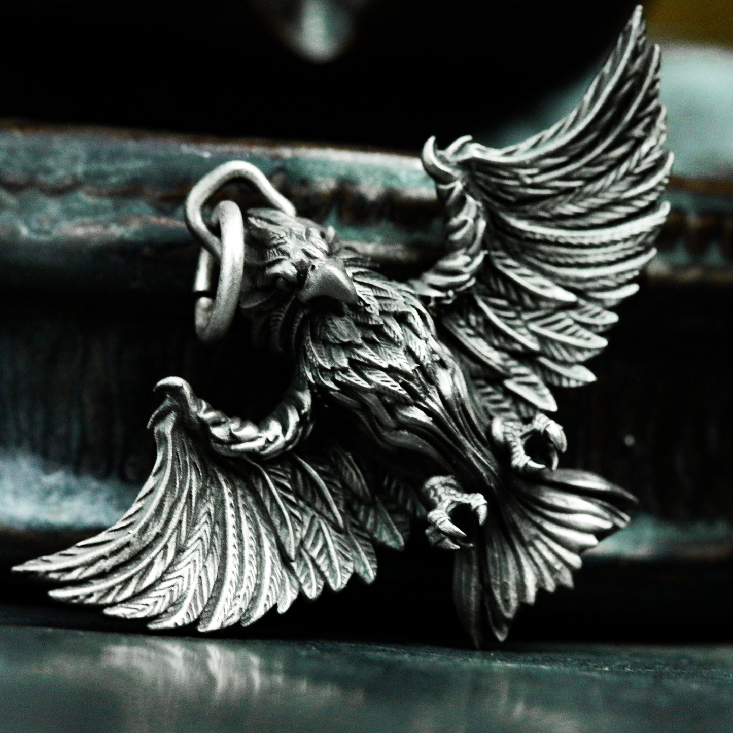 Winged Demon Pendant ¨C 925 Silver Handmade