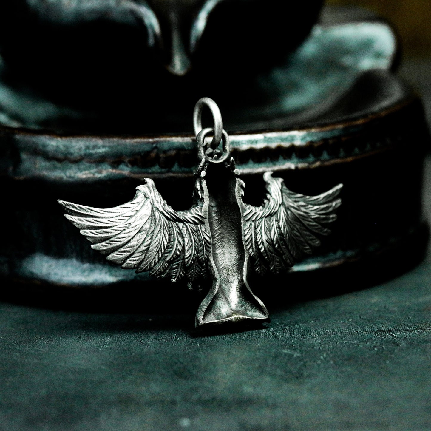 Winged Demon Pendant ¨C 925 Silver Handmade