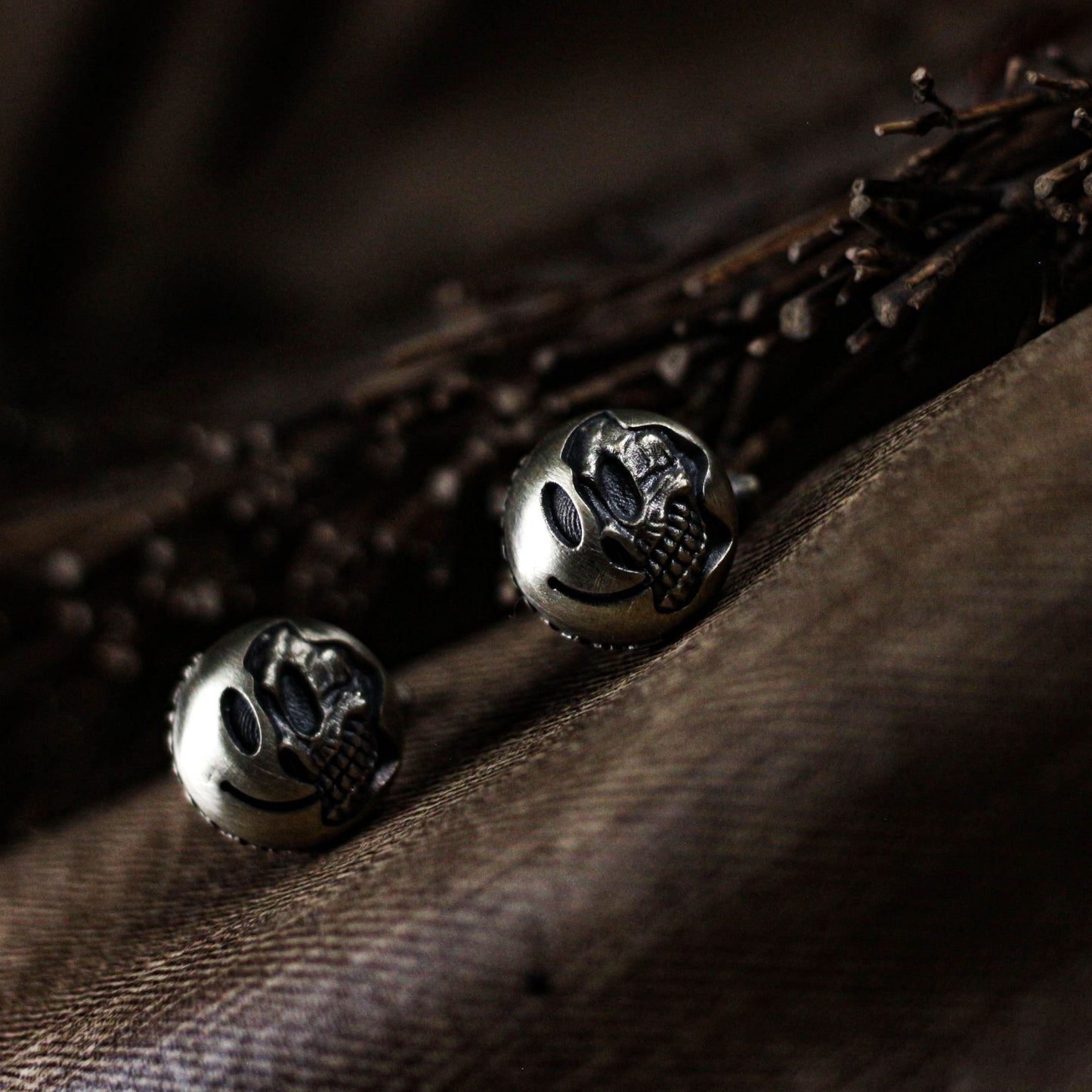 Smile Cufflinks - 925 Sterling Silver Handmade