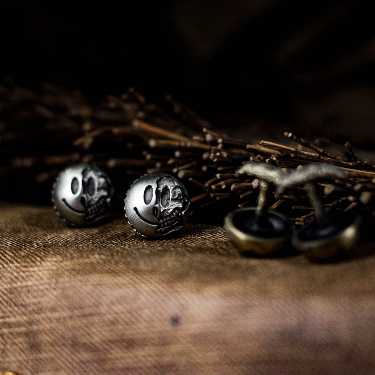 Smile Cufflinks - 925 Sterling Silver Handmade