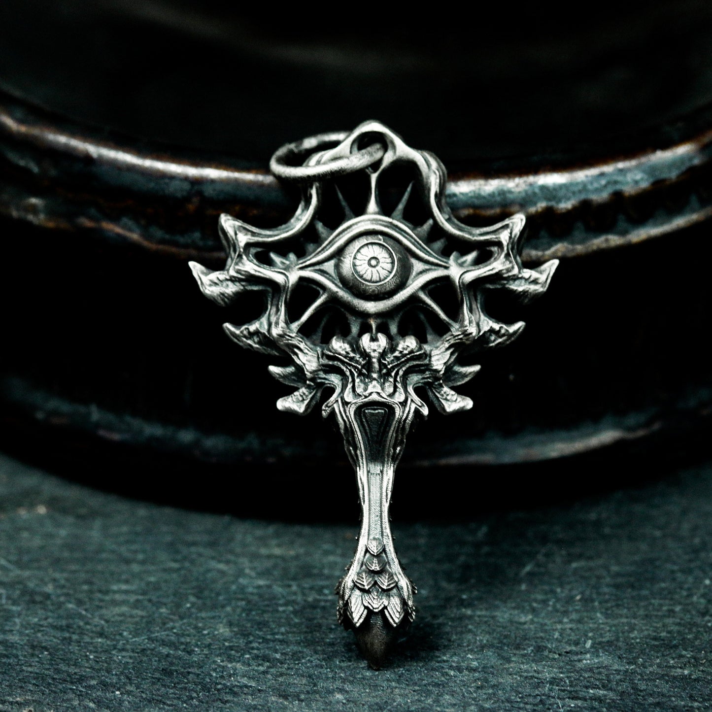 Ornate Eye Pendant ¨C 925 Silver Handmade