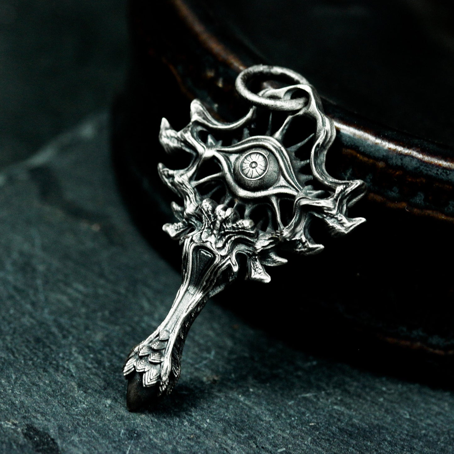 Ornate Eye Pendant ¨C 925 Silver Handmade
