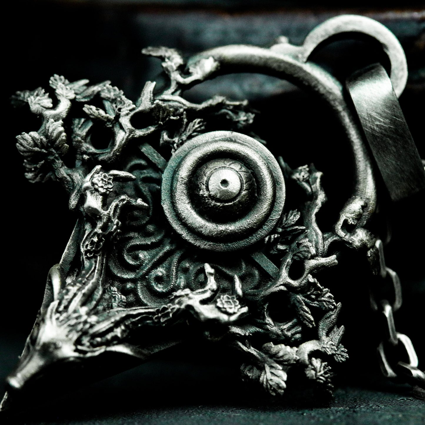 Totem Deer Eye Pendant - 925 Silver Handmade