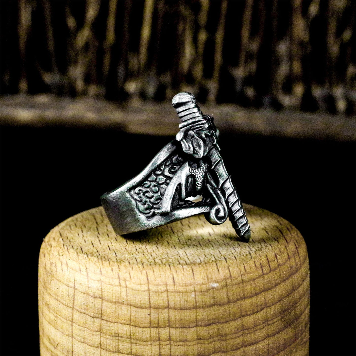Angel's Sword Ring ¨C Handmade 925 Silver Holy Blade Band