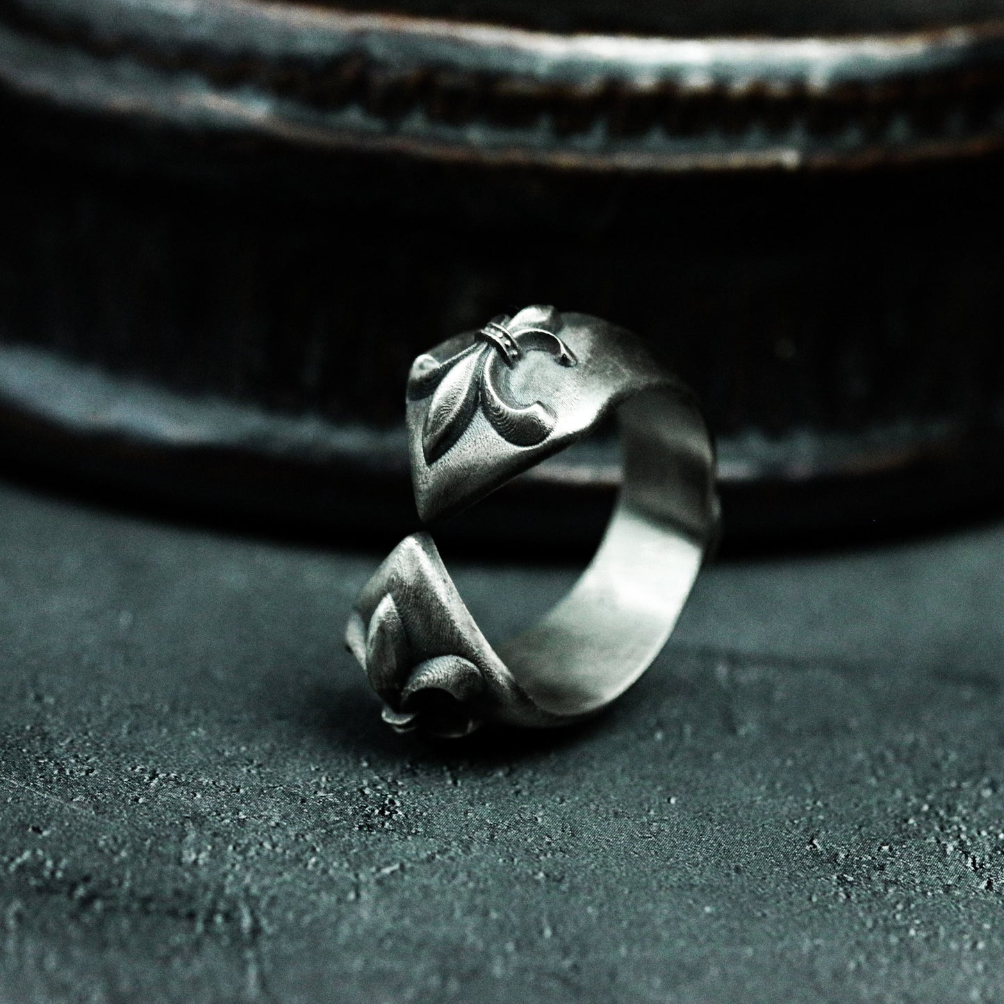 Iris Ring ¨C Handmade 925 Silver Open Eye Adjustable Band