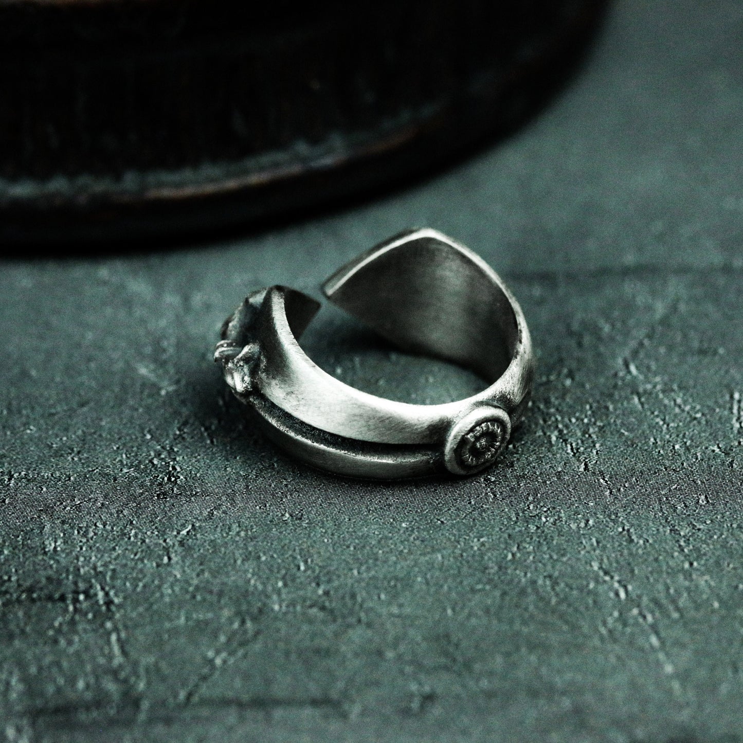 Iris Ring ¨C Handmade 925 Silver Open Eye Adjustable Band