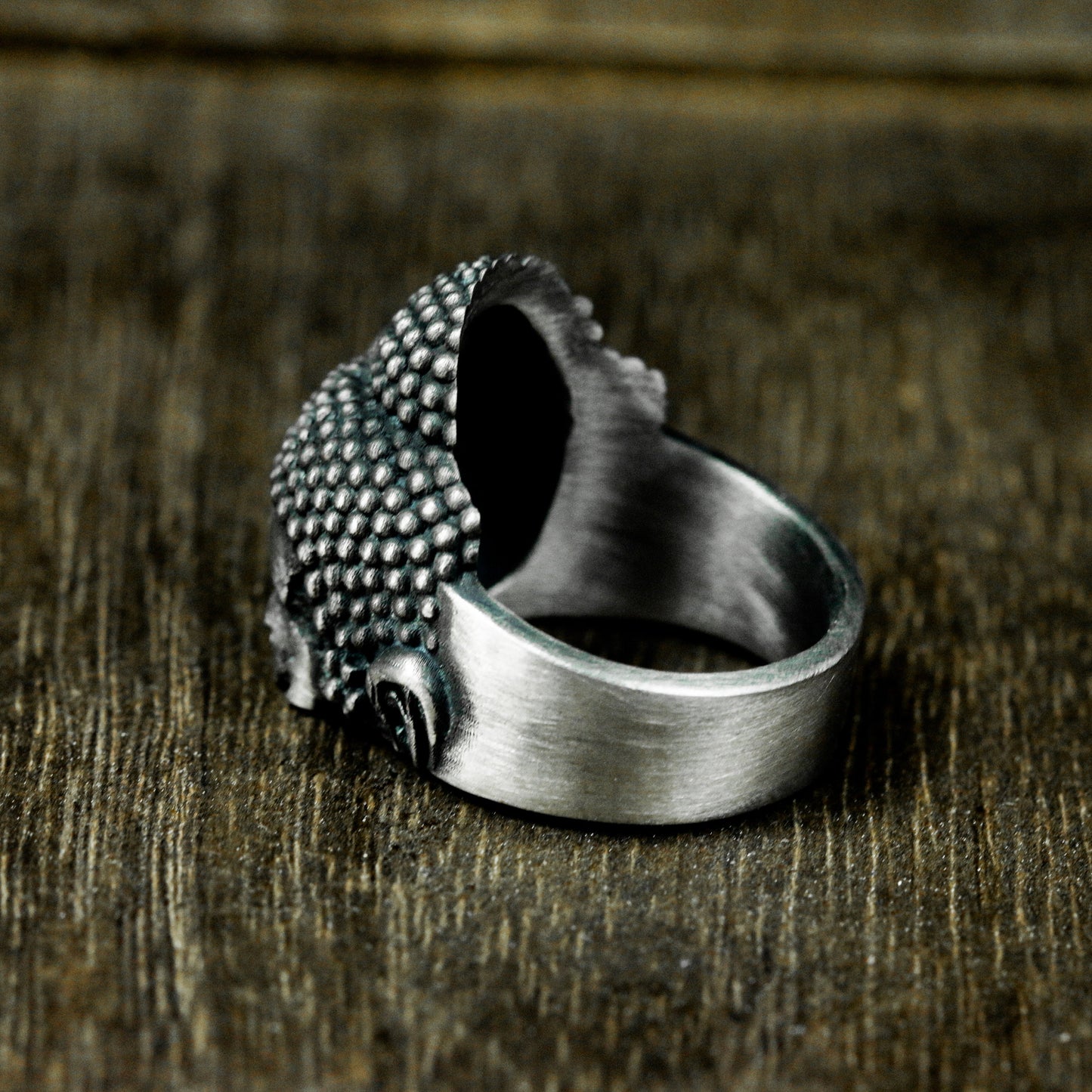 Buddha Head Ring - 925 Silver Handmade Sacred Design