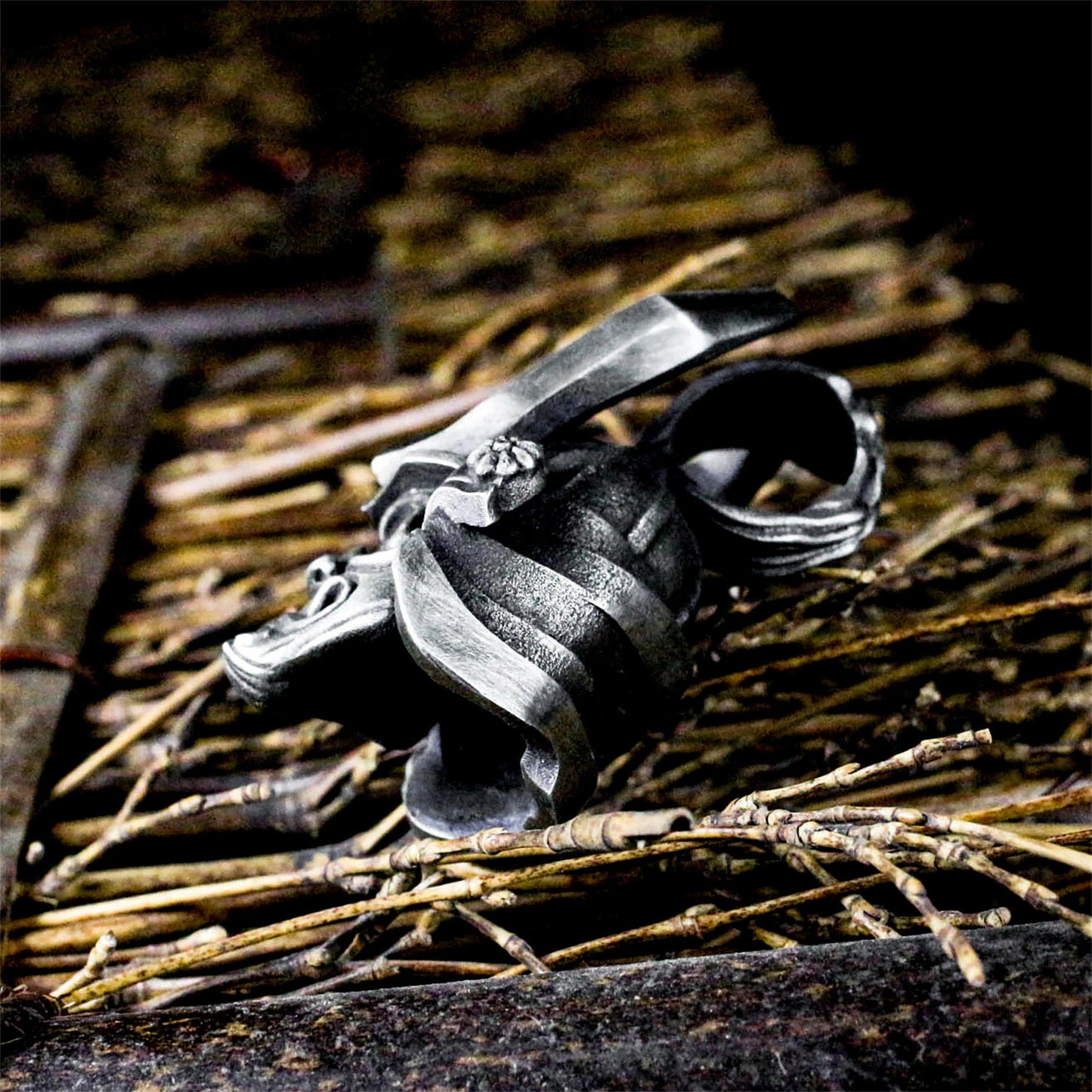 Samurai Demon Pendant ¨C 925 Silver Handmade