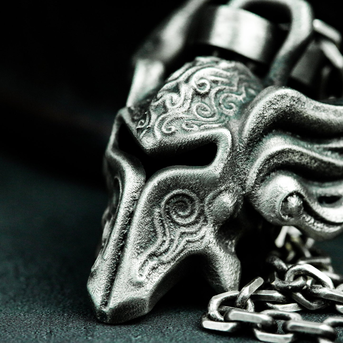 Horned Mask Pendant ¨C 925 Silver Handmade