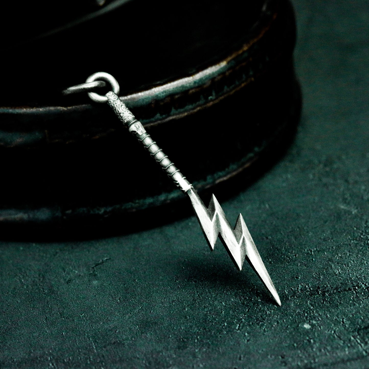 Zeus Lightning Pendant - 925 Silver Handmade