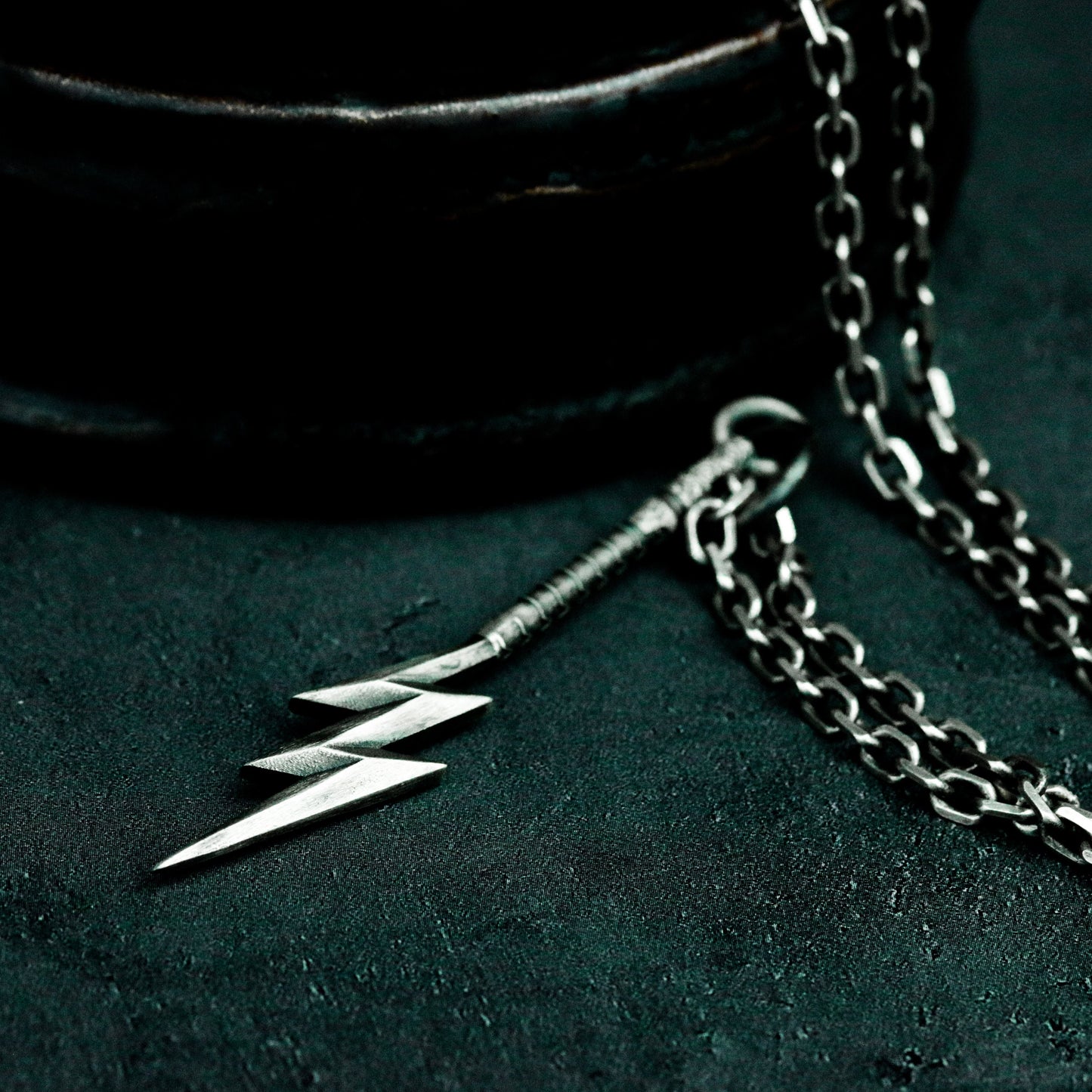 Zeus Lightning Pendant - 925 Silver Handmade