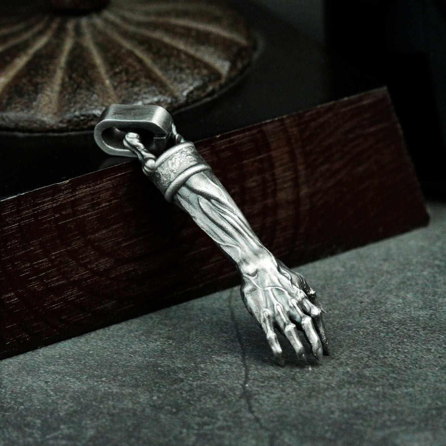 Arm Bone Pendant ¨C Handmade 925 Silver Anatomical Relic Necklace