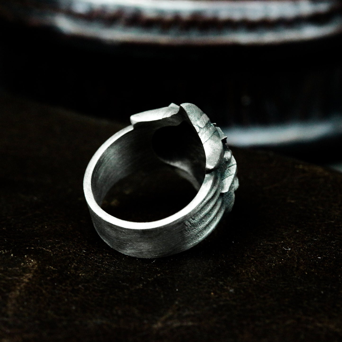 Gear Star Ring ¨C Handmade 925 Silver Steampunk Core Band