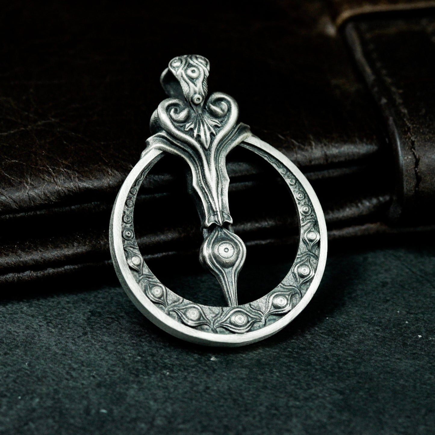 Serpent Key Pendant ¨C 925 Sterling Silver Handmade