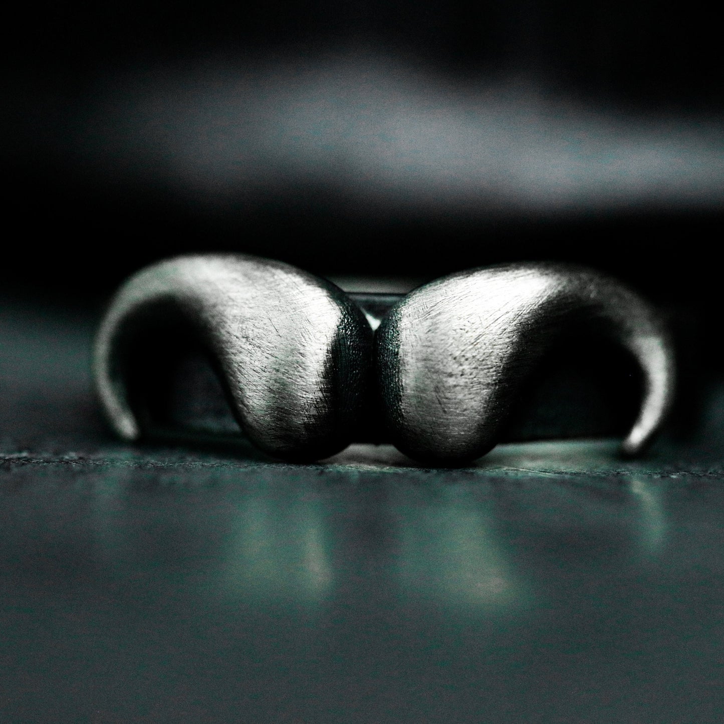 Abstract Demon Horn Ring - 925 Silver Handmade