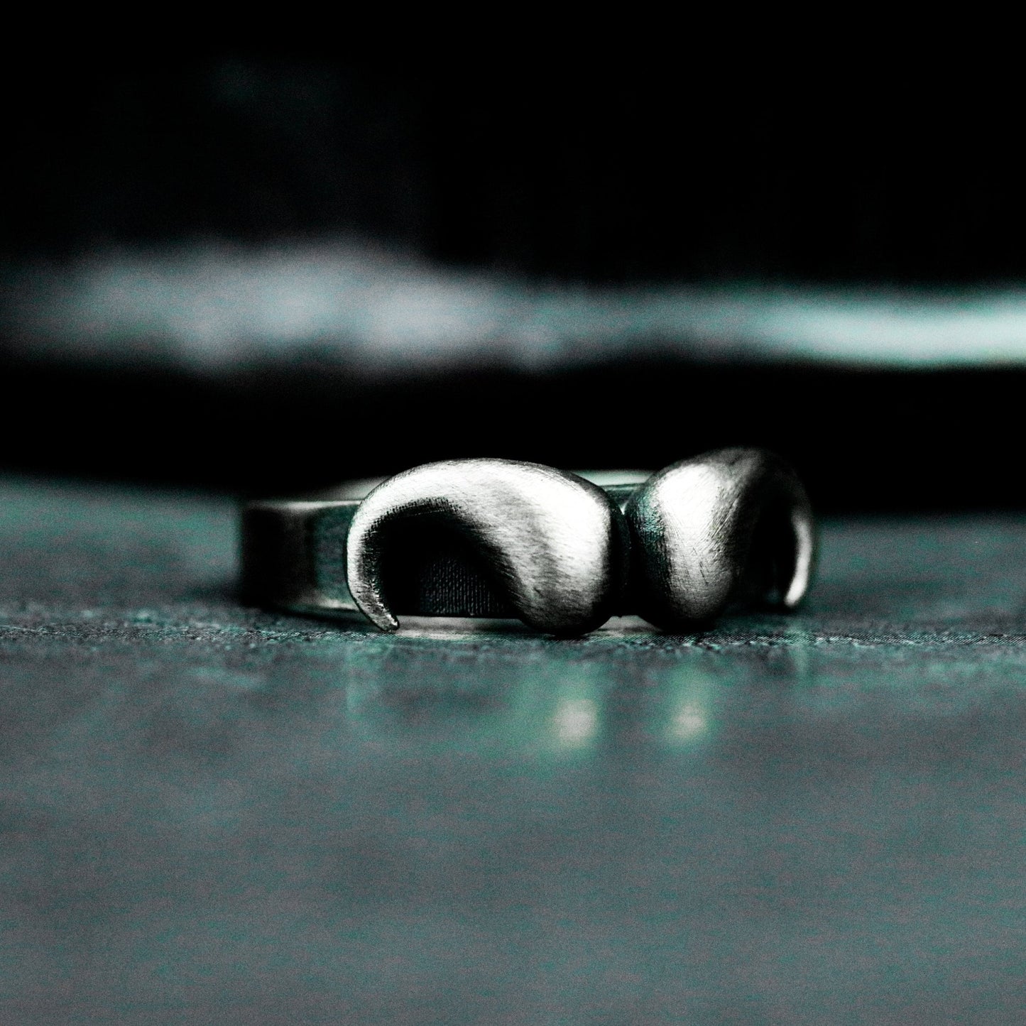 Abstract Demon Horn Ring - 925 Silver Handmade
