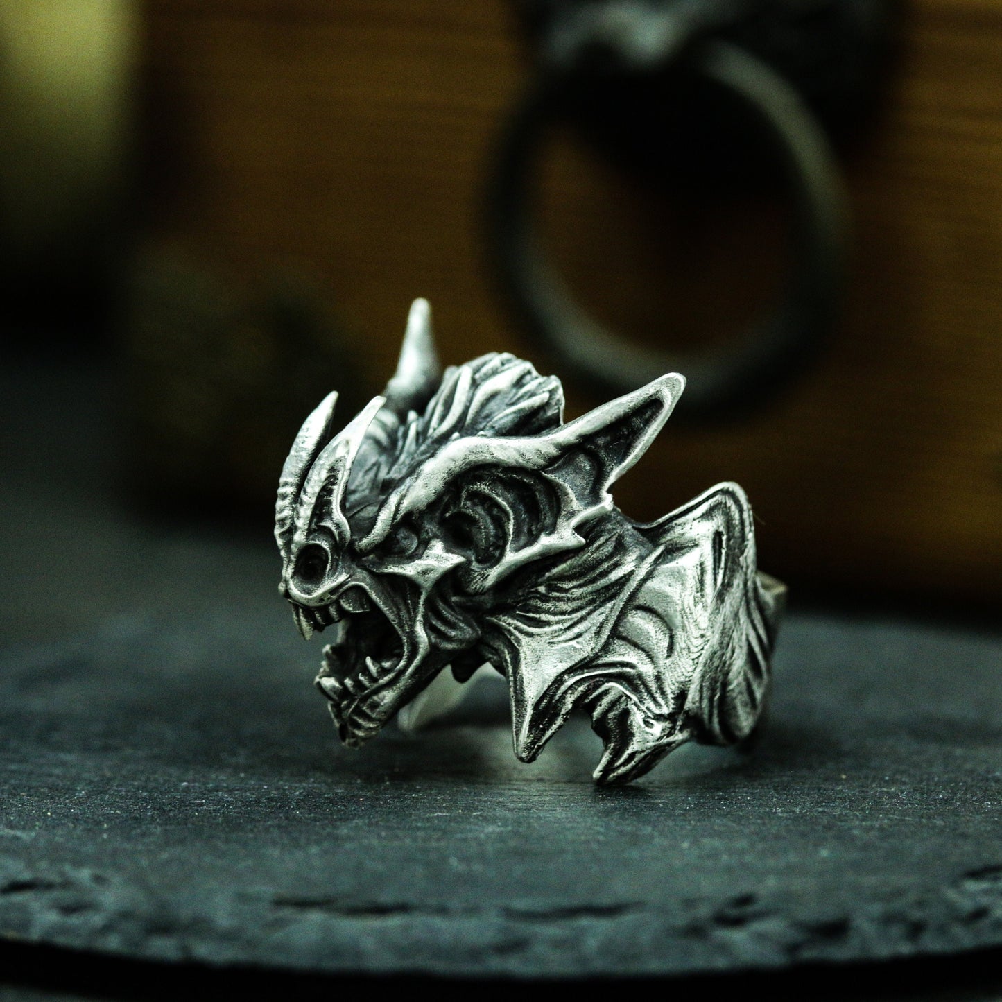 Sharp Dragon Ring ¨C 925 Silver Handmade