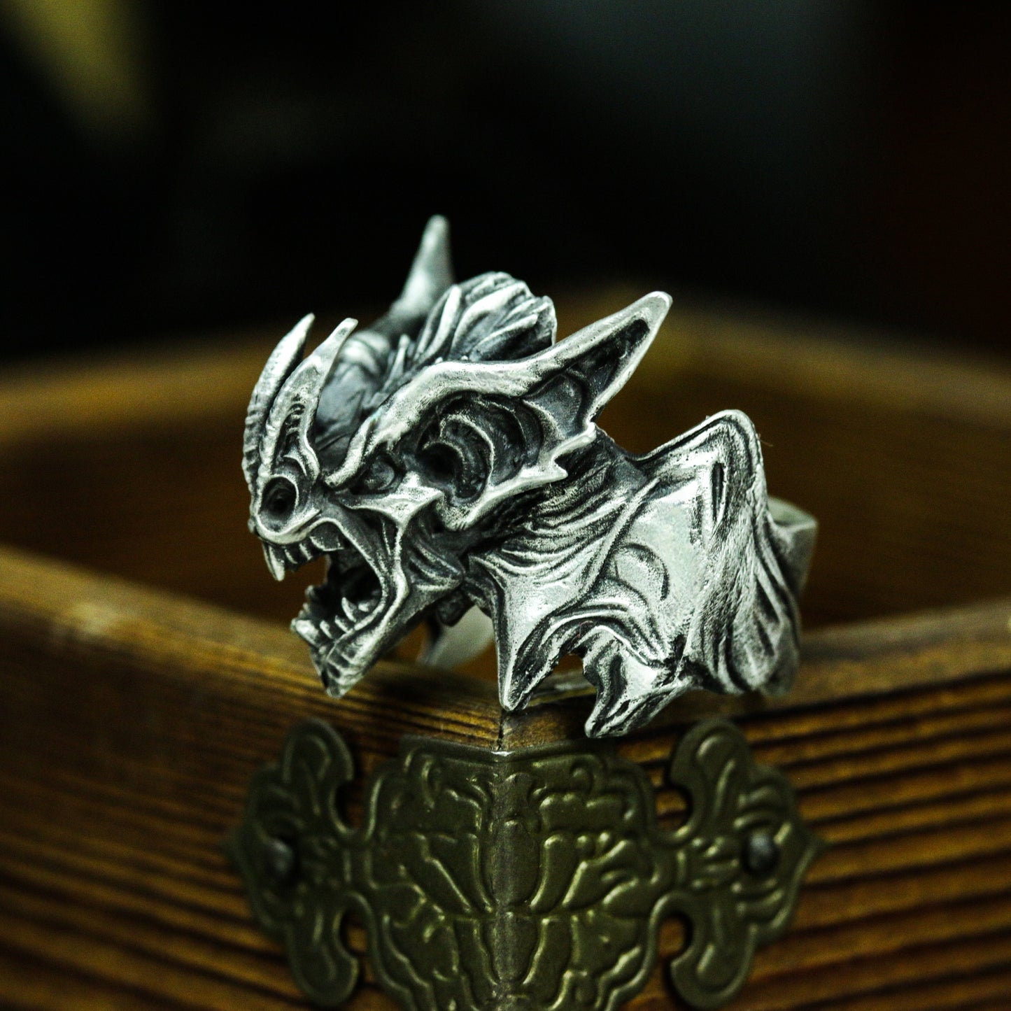 Sharp Dragon Ring ¨C 925 Silver Handmade