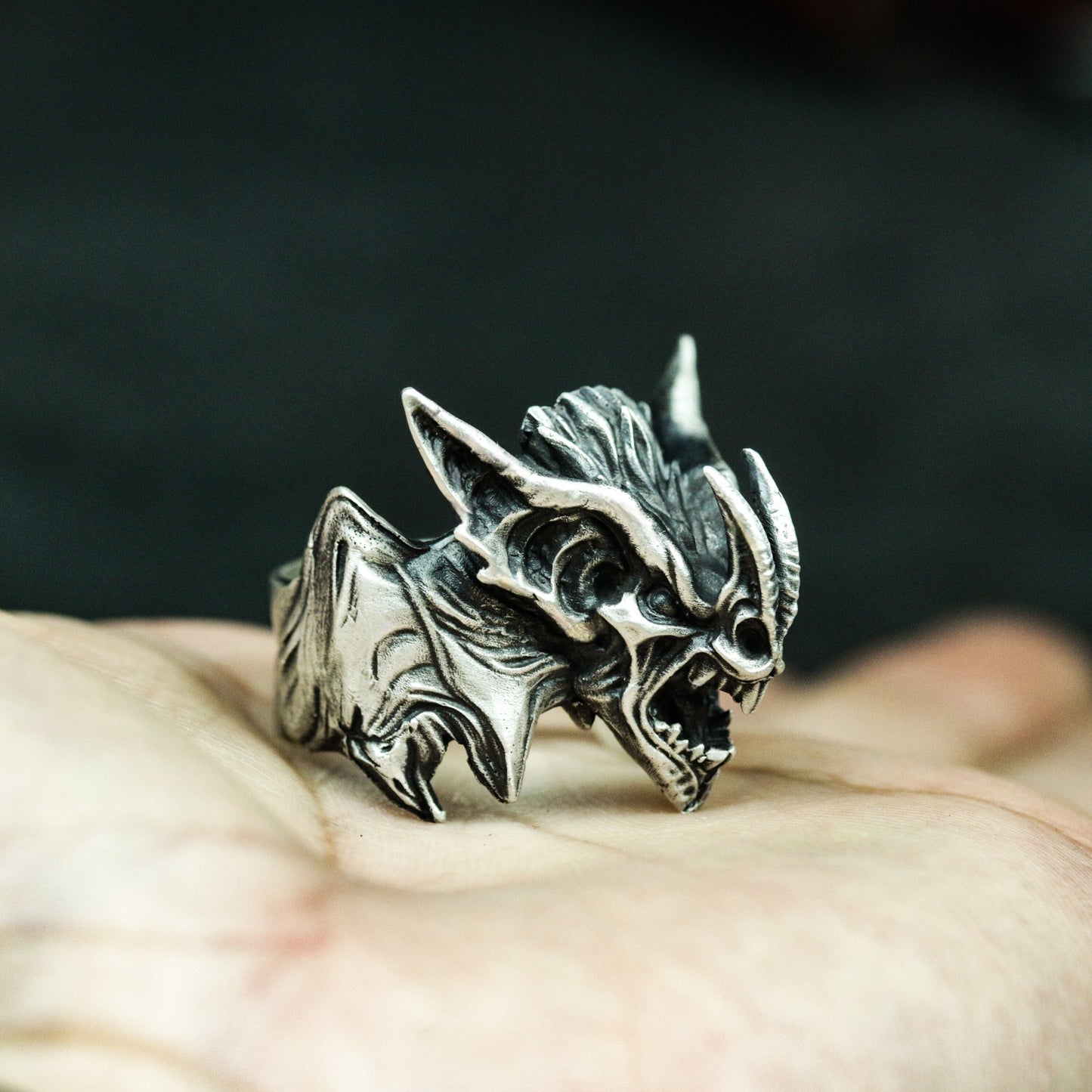 Sharp Dragon Ring ¨C 925 Silver Handmade