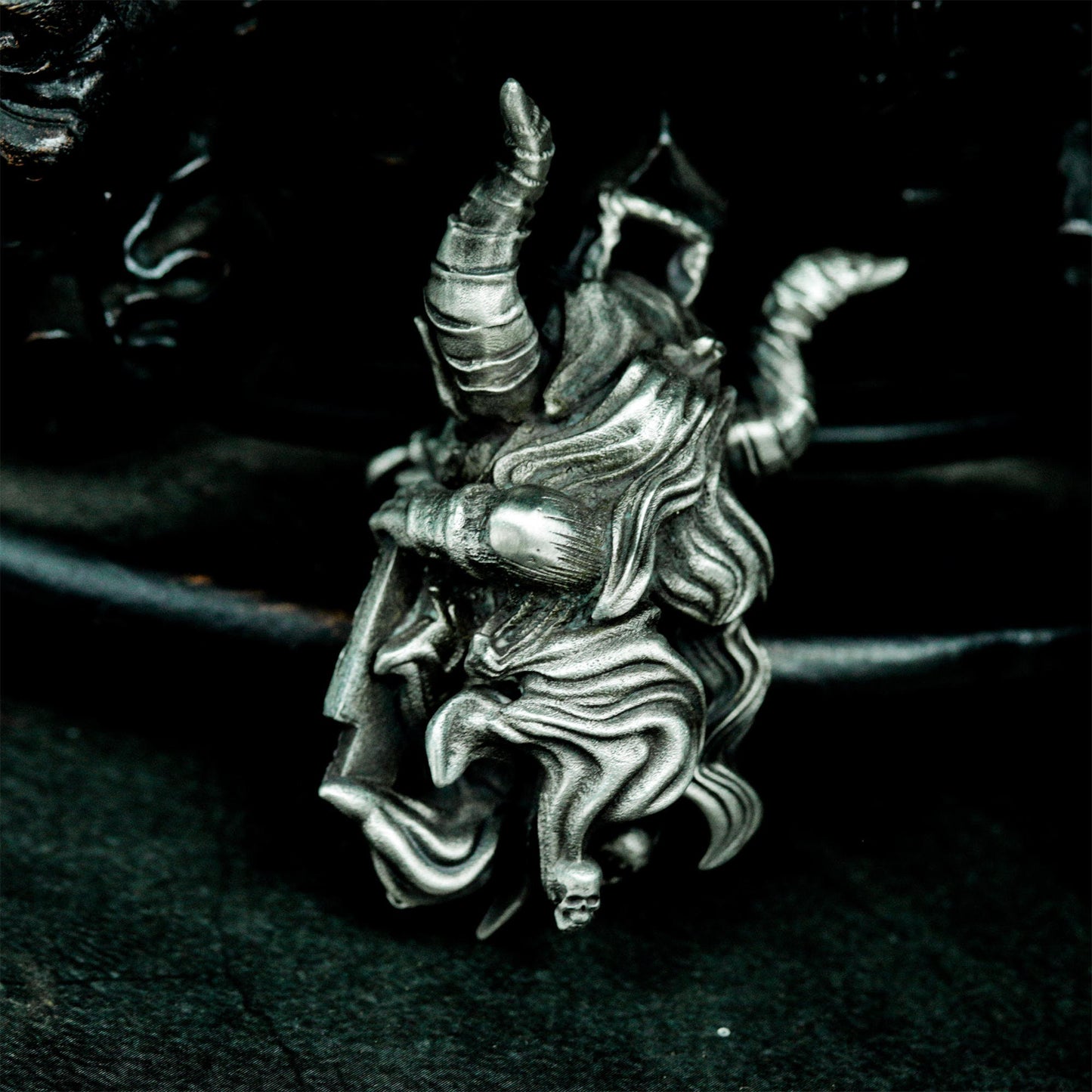 Mythic Bull Pendant - 925 Silver Handmade Strength Totem