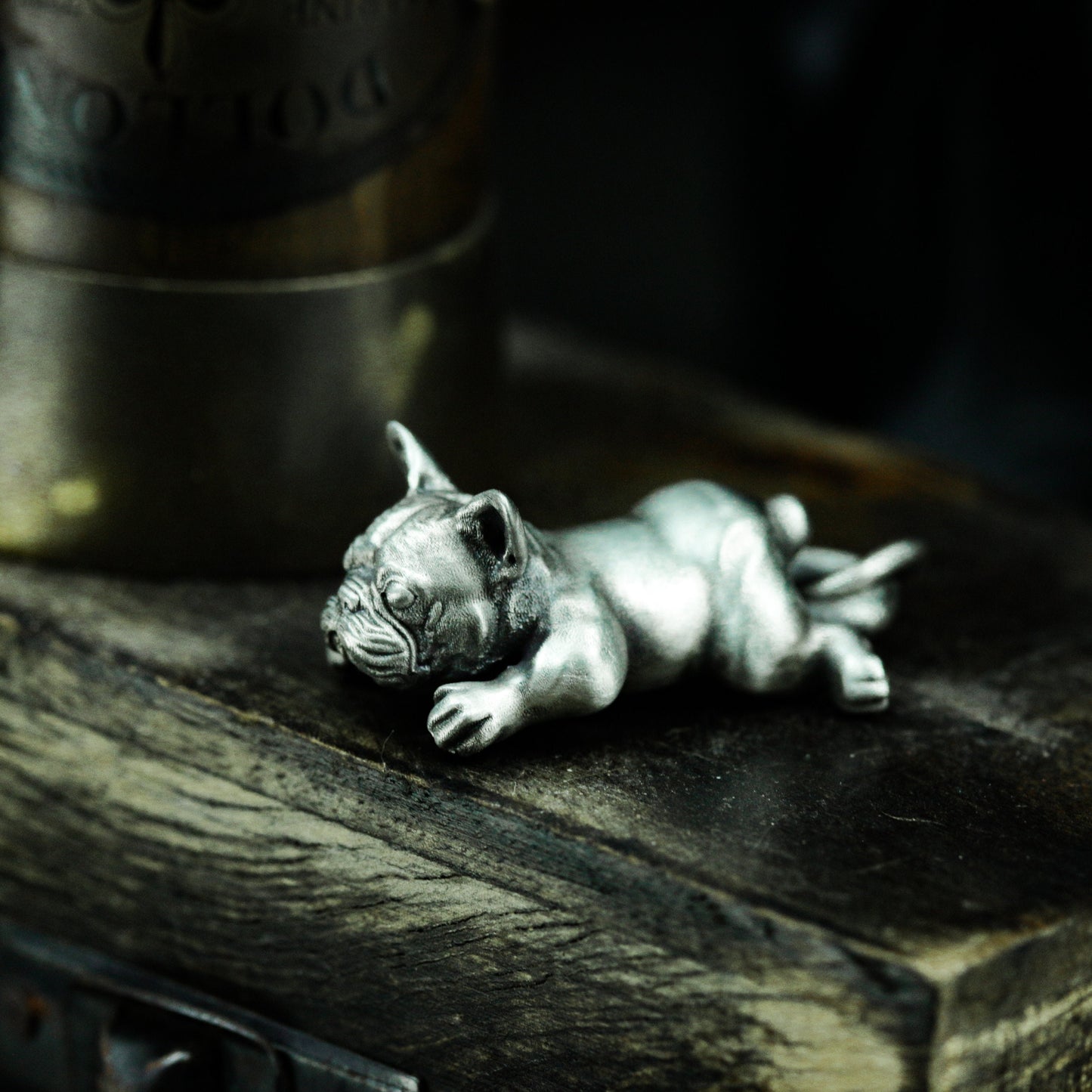 French Bulldog Pendant ¨C 925 Silver Handmade