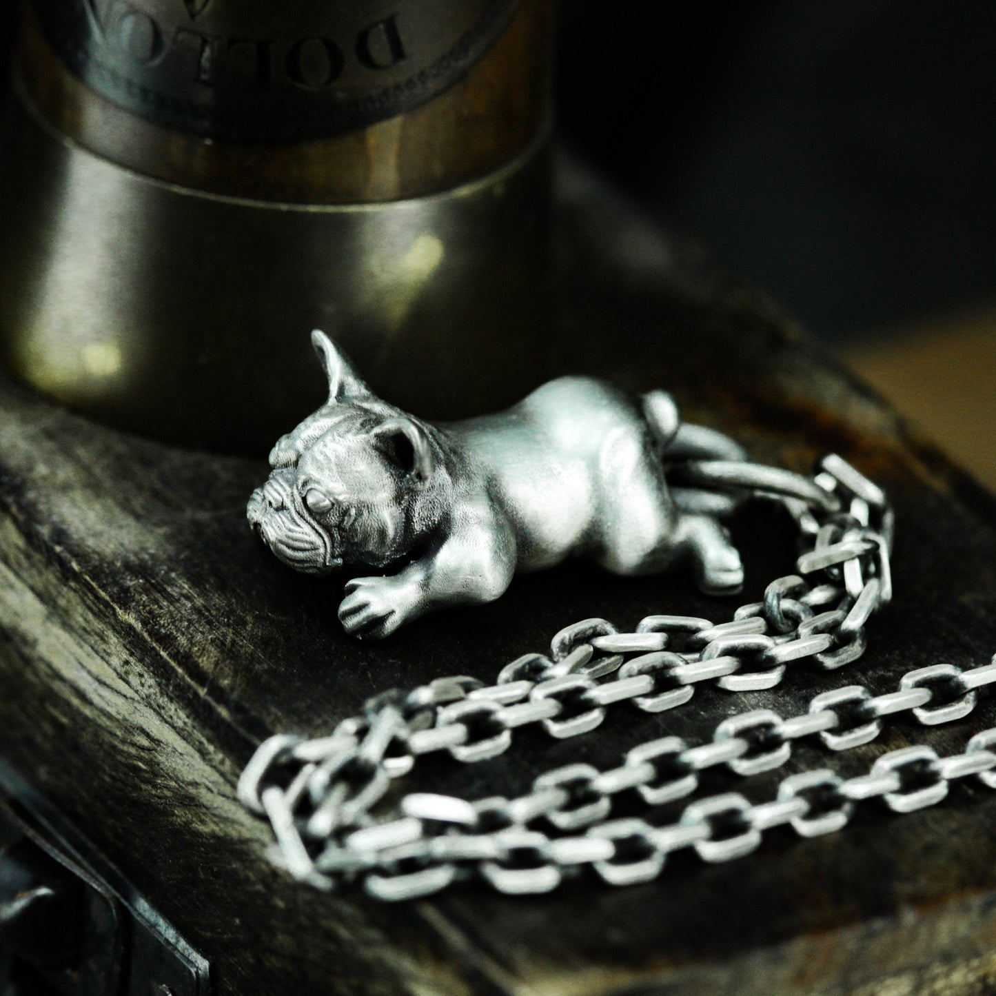 French Bulldog Pendant ¨C 925 Silver Handmade
