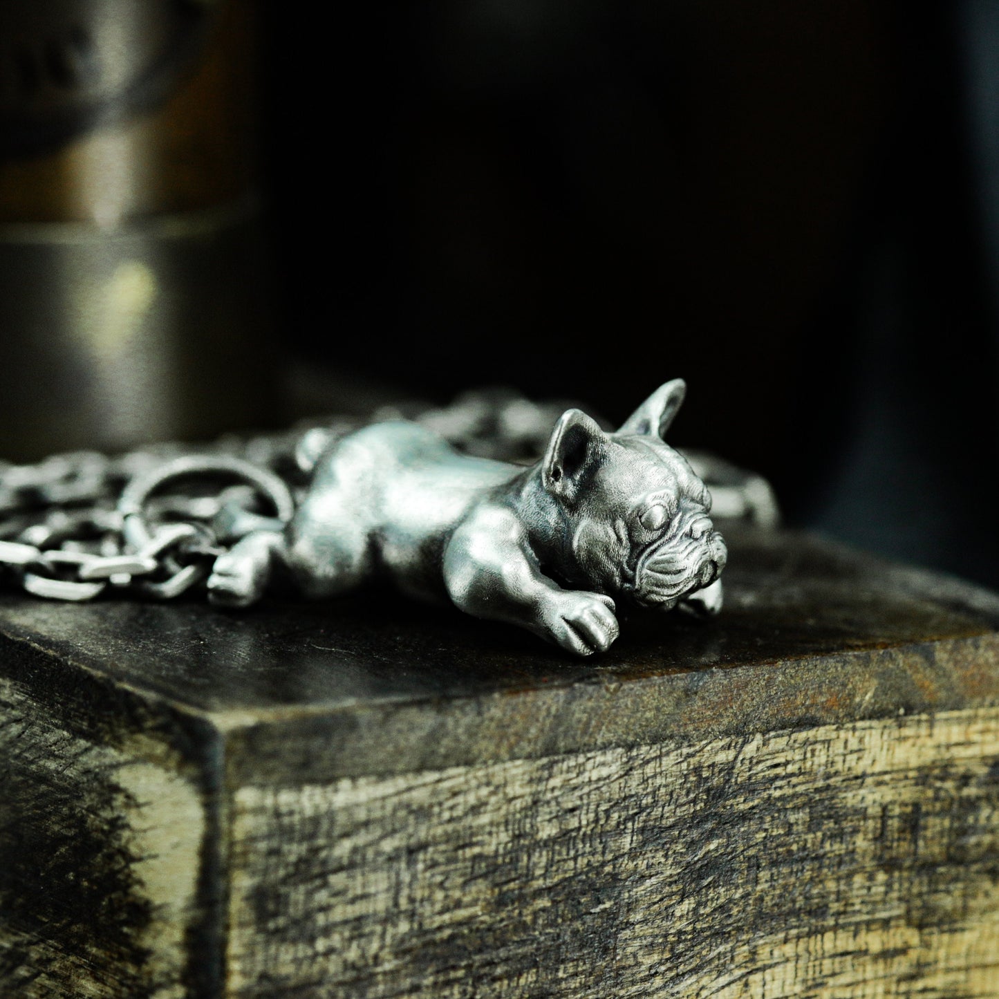 French Bulldog Pendant ¨C 925 Silver Handmade
