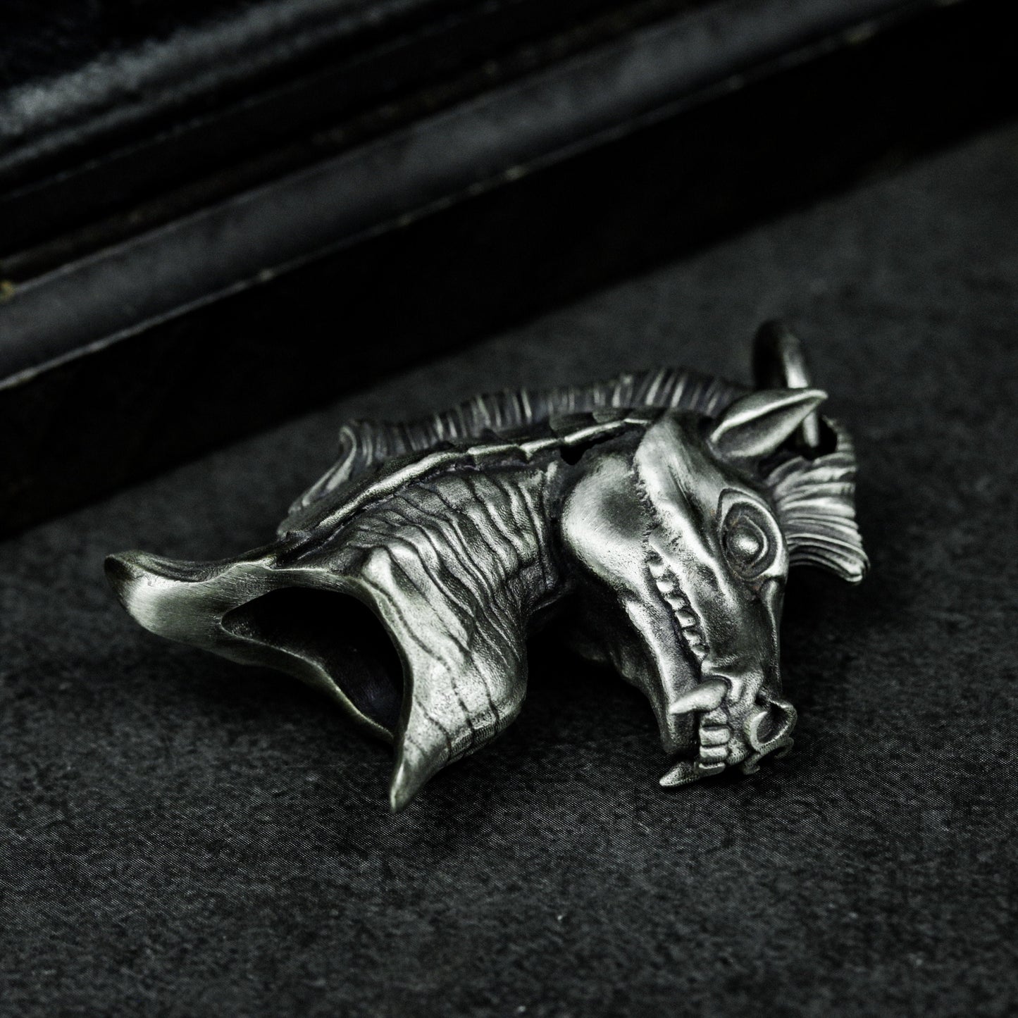 Zombie Horse Pendant - 925 Silver Handmade