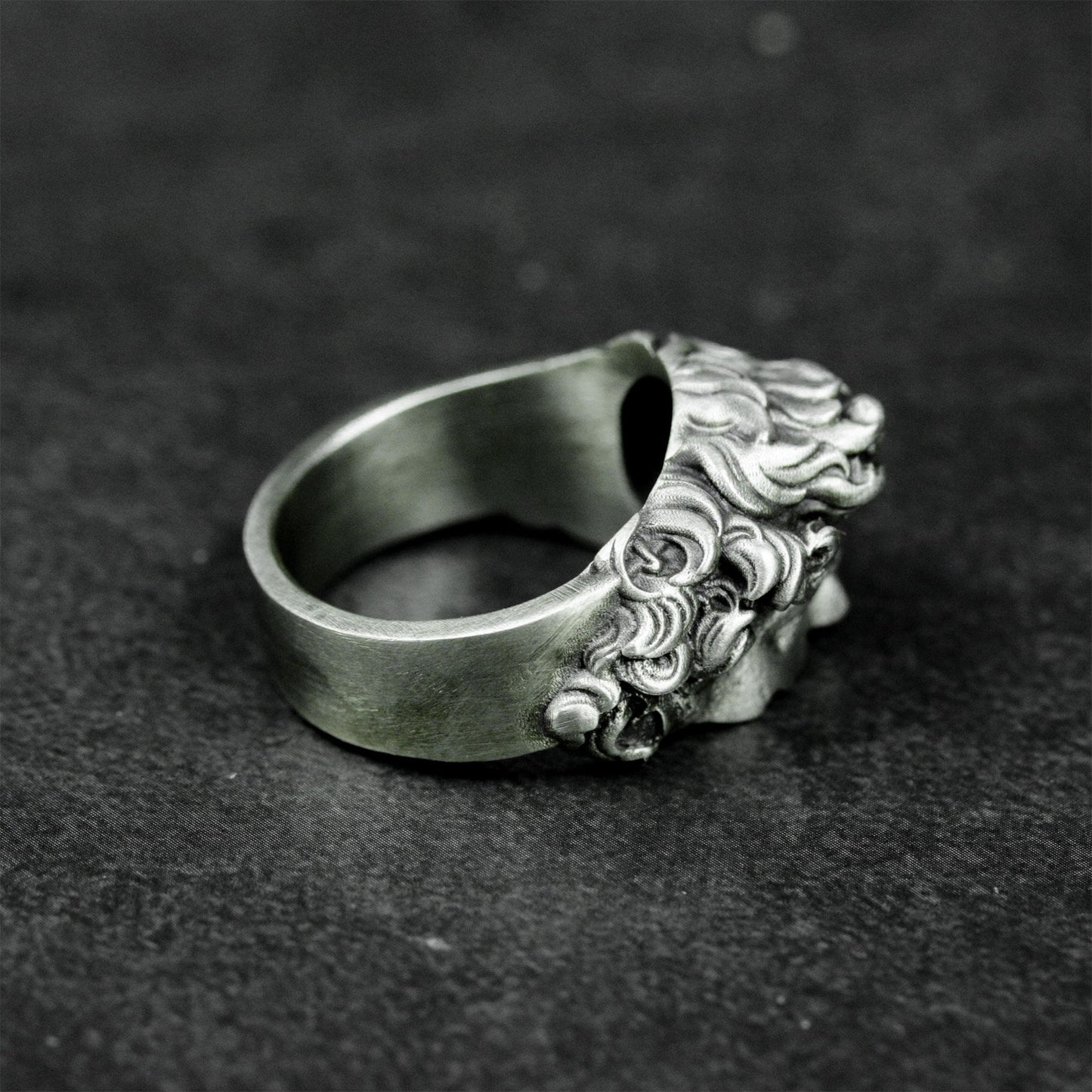 David Sculpture Ring - 925 Silver Handmade Classical Art