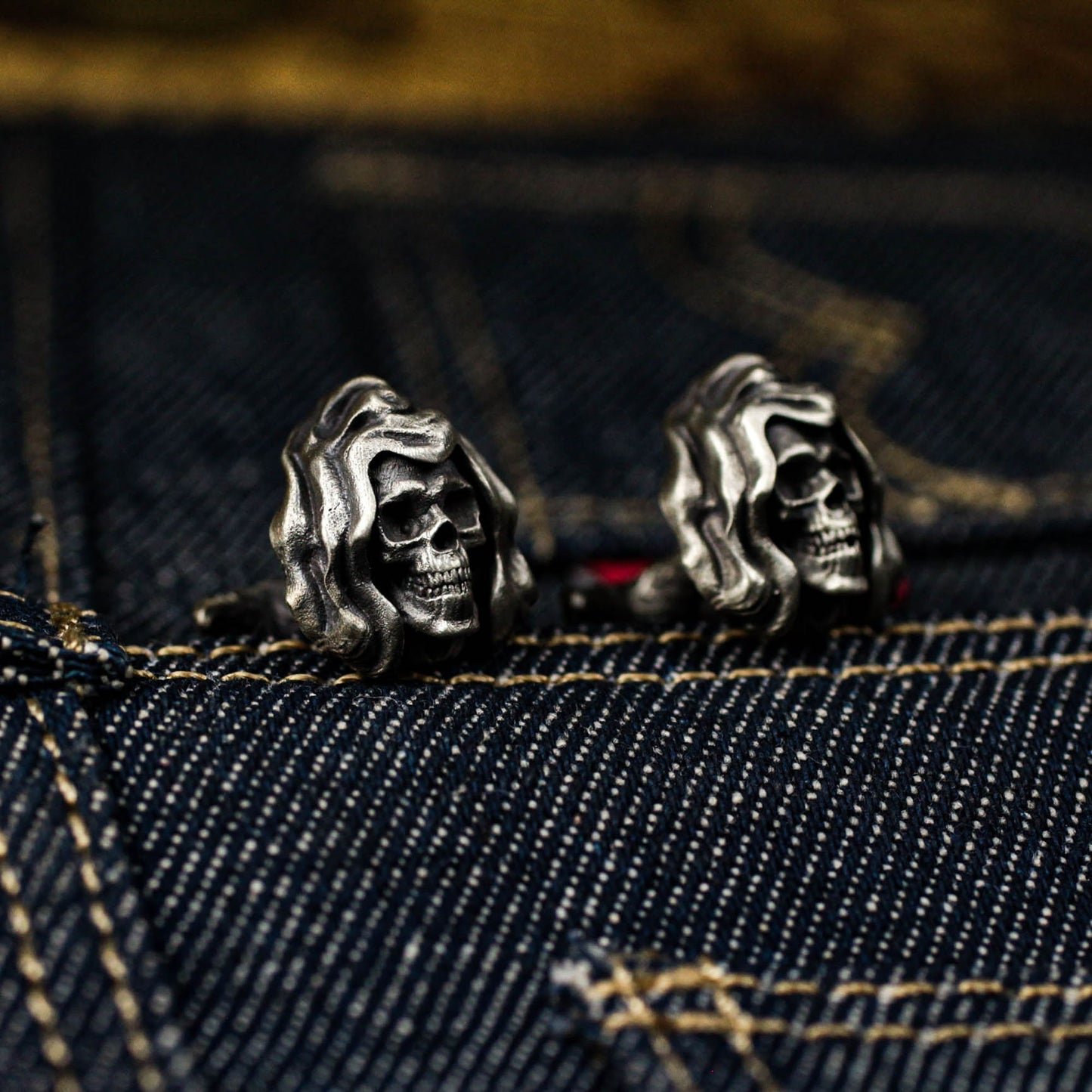 Reaper of Souls Cufflinks - Handmade 925 Silver