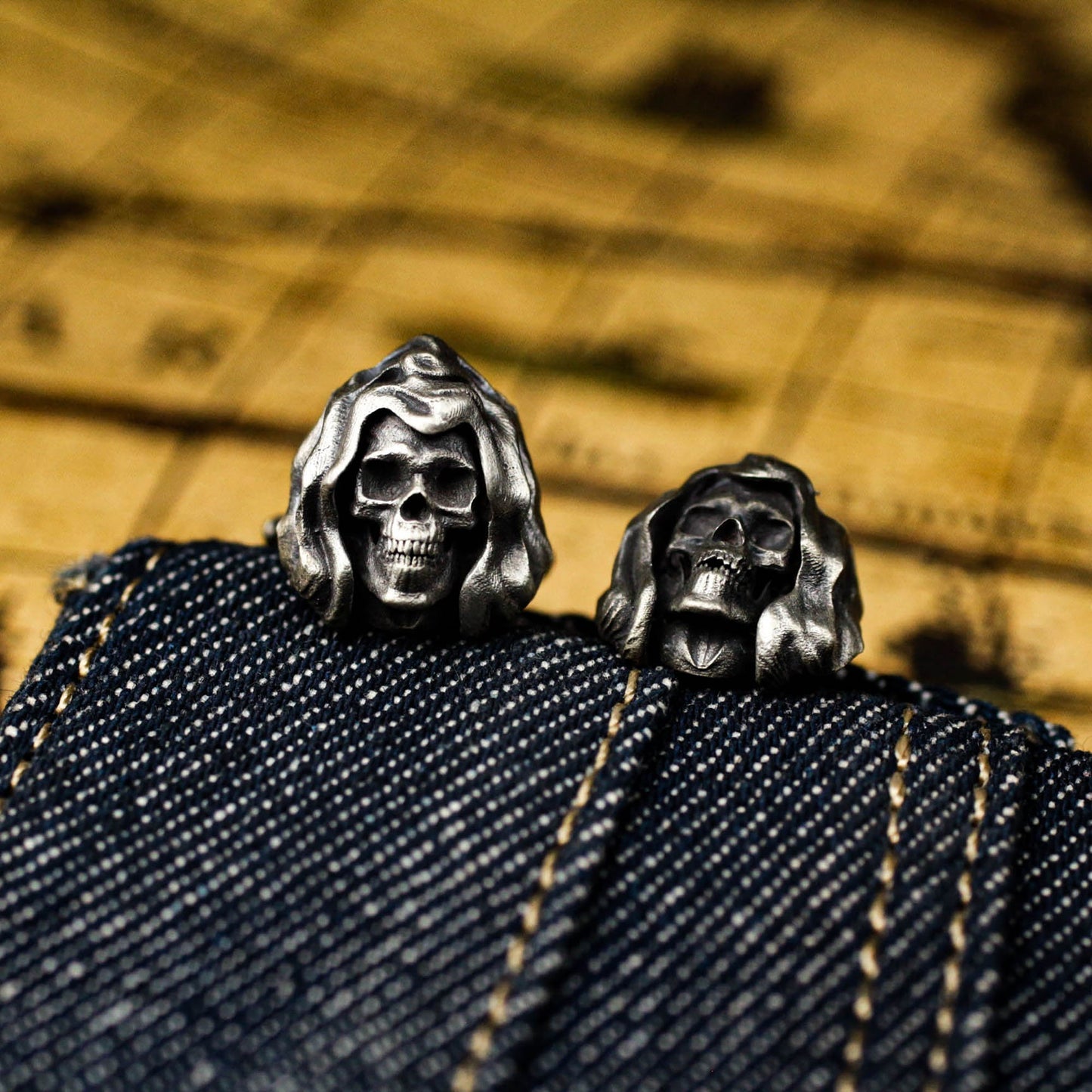 Reaper of Souls Cufflinks - Handmade 925 Silver