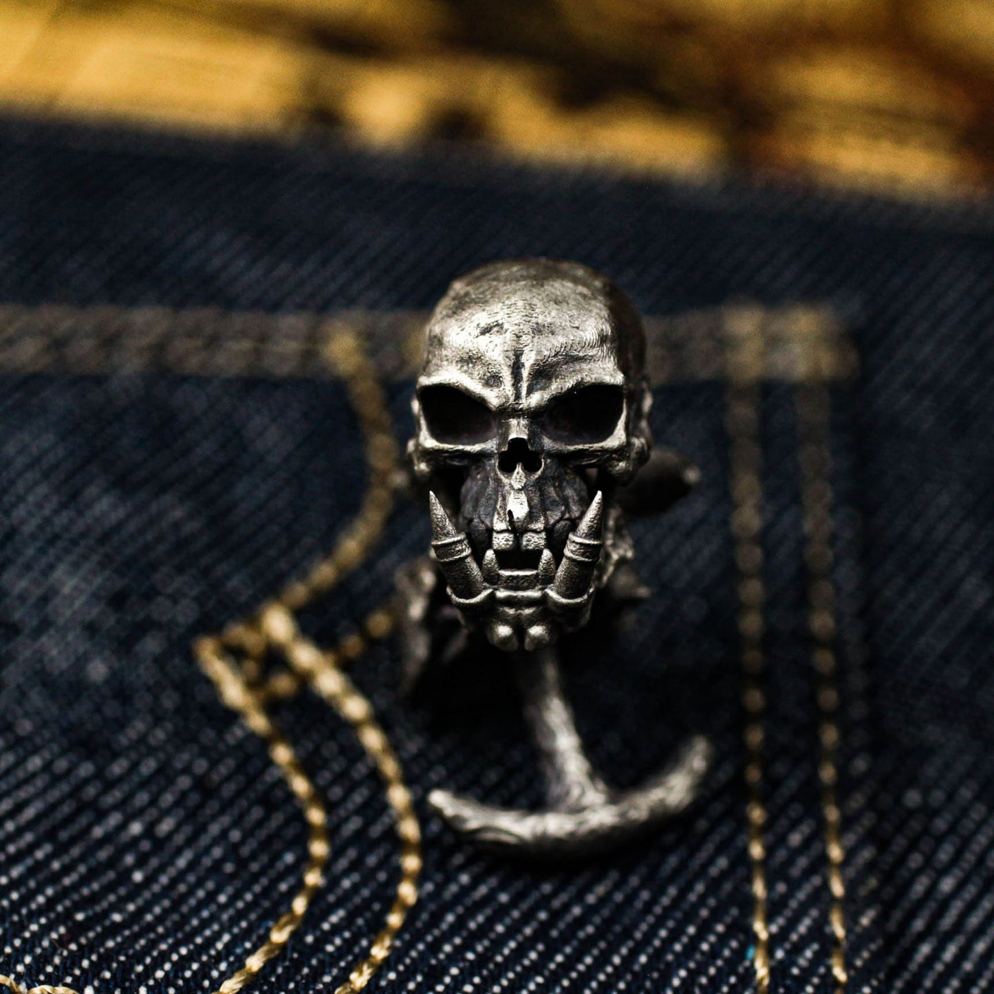 Orc Warrior Cufflinks - Handmade 925 Sterling Silver
