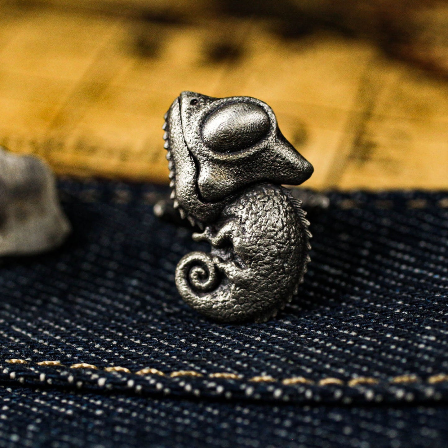 Chameleon Cufflinks, 925 Silver Handmade
