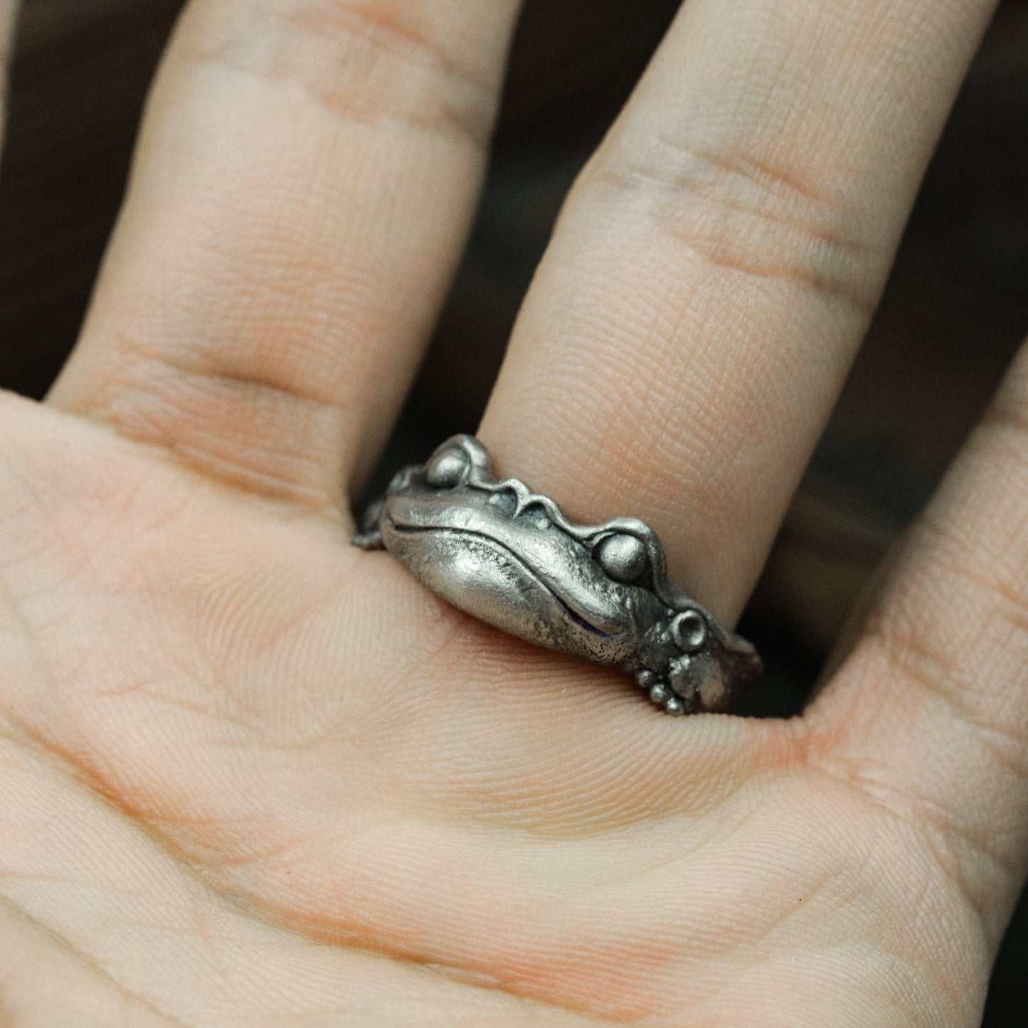 Frog Ring ¨C 925 Silver Handmade