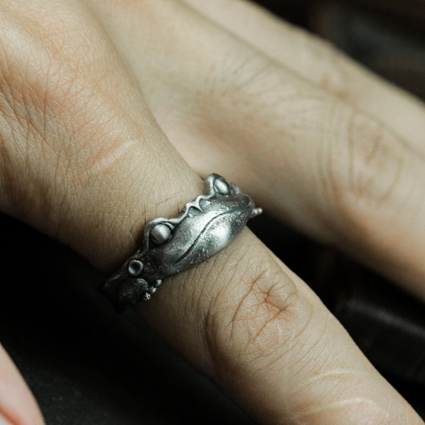 Frog Ring ¨C 925 Silver Handmade