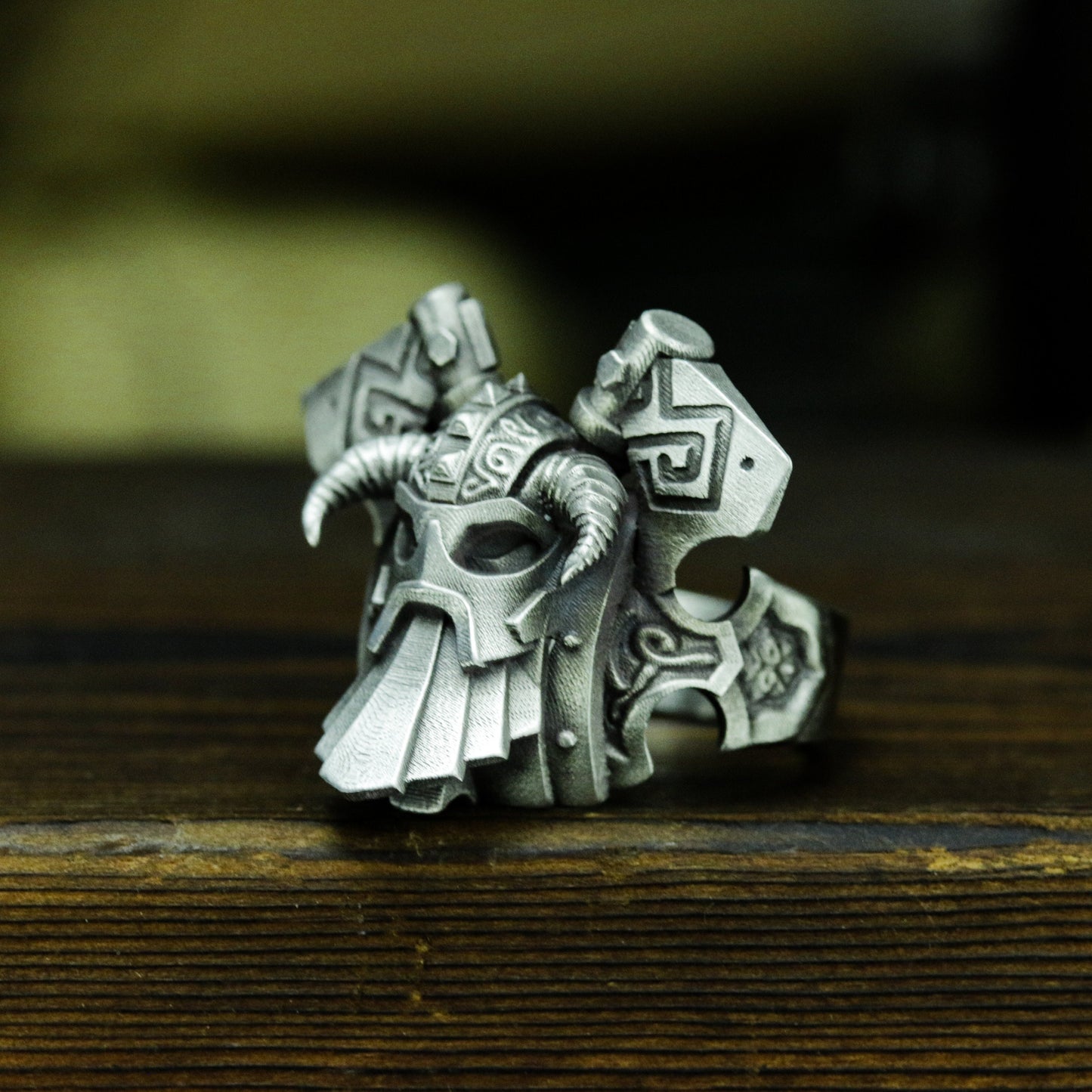 Paladin Helm Ring ¨C 925 Silver Handmade
