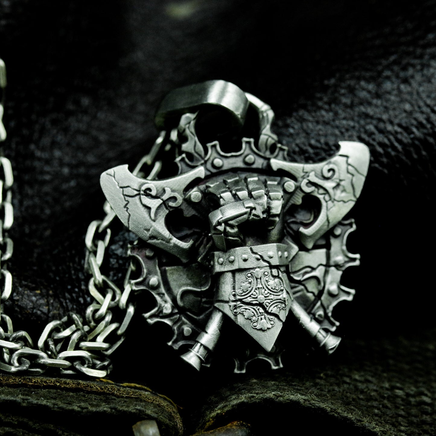 War Oath Fist Pendant - 925 Silver Handmade